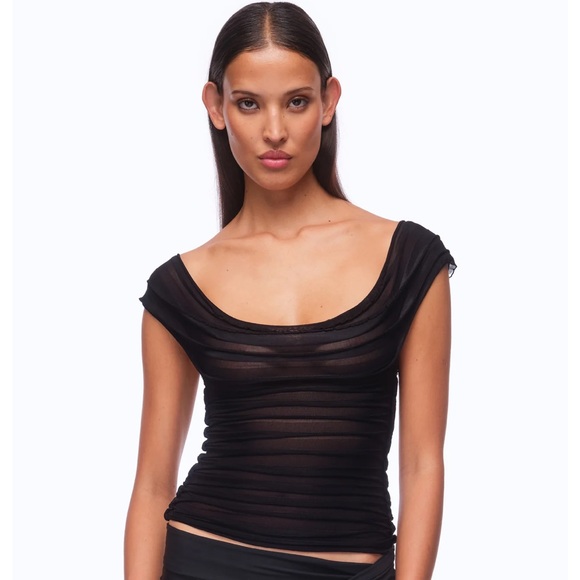 Of Planet Earth Tops - Of Planet Earth pompeii top black uk size 14